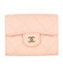 Chanel Quilted Flap Card Holder Wallet, front view